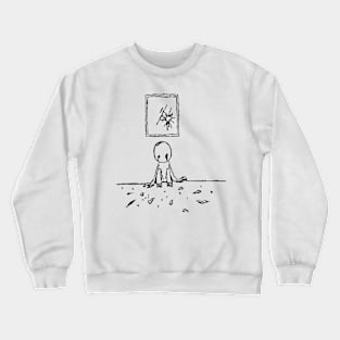 Broken Mirror Sketch (Black) Crewneck Sweatshirt